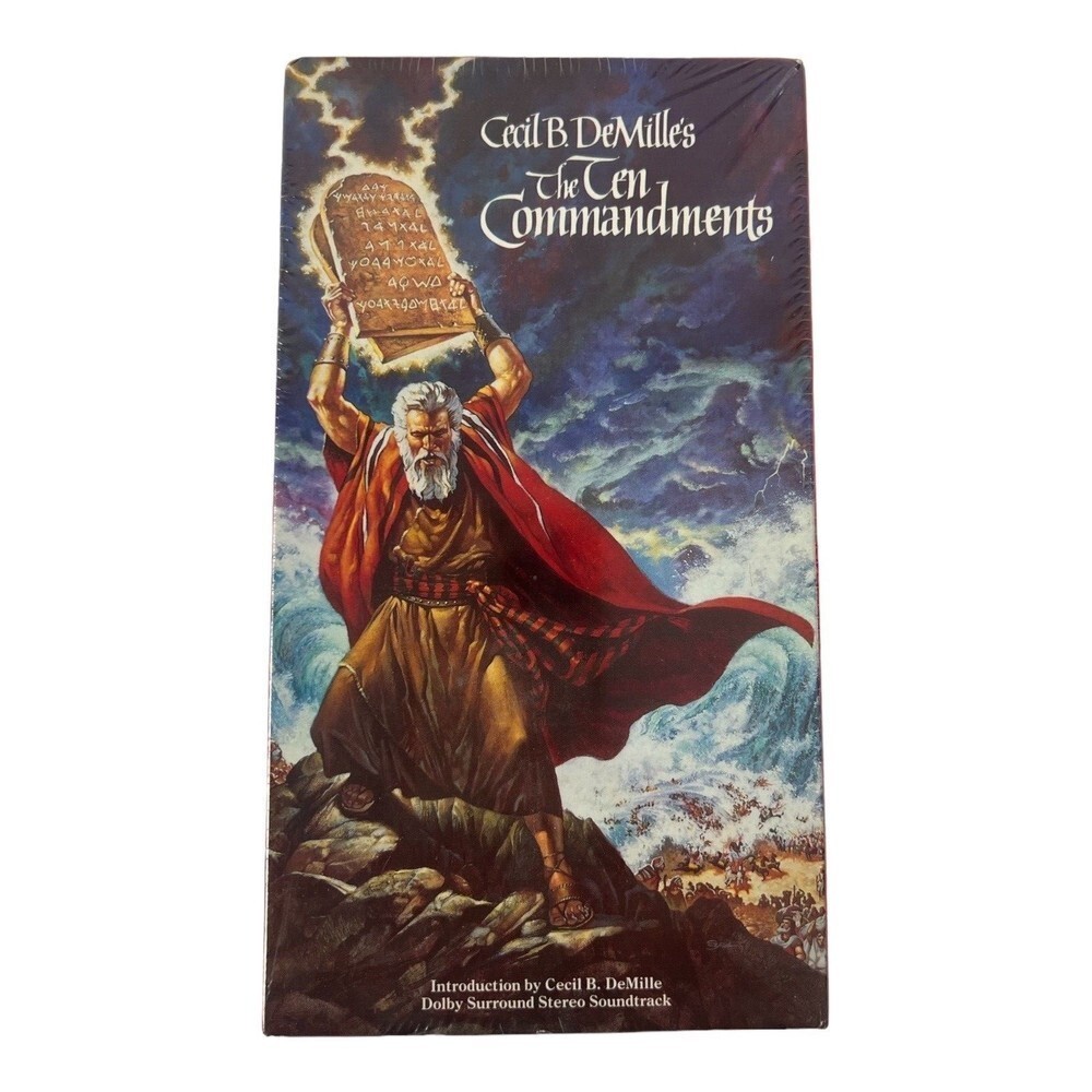 The Ten Commandments (1956) VHS New Sealed